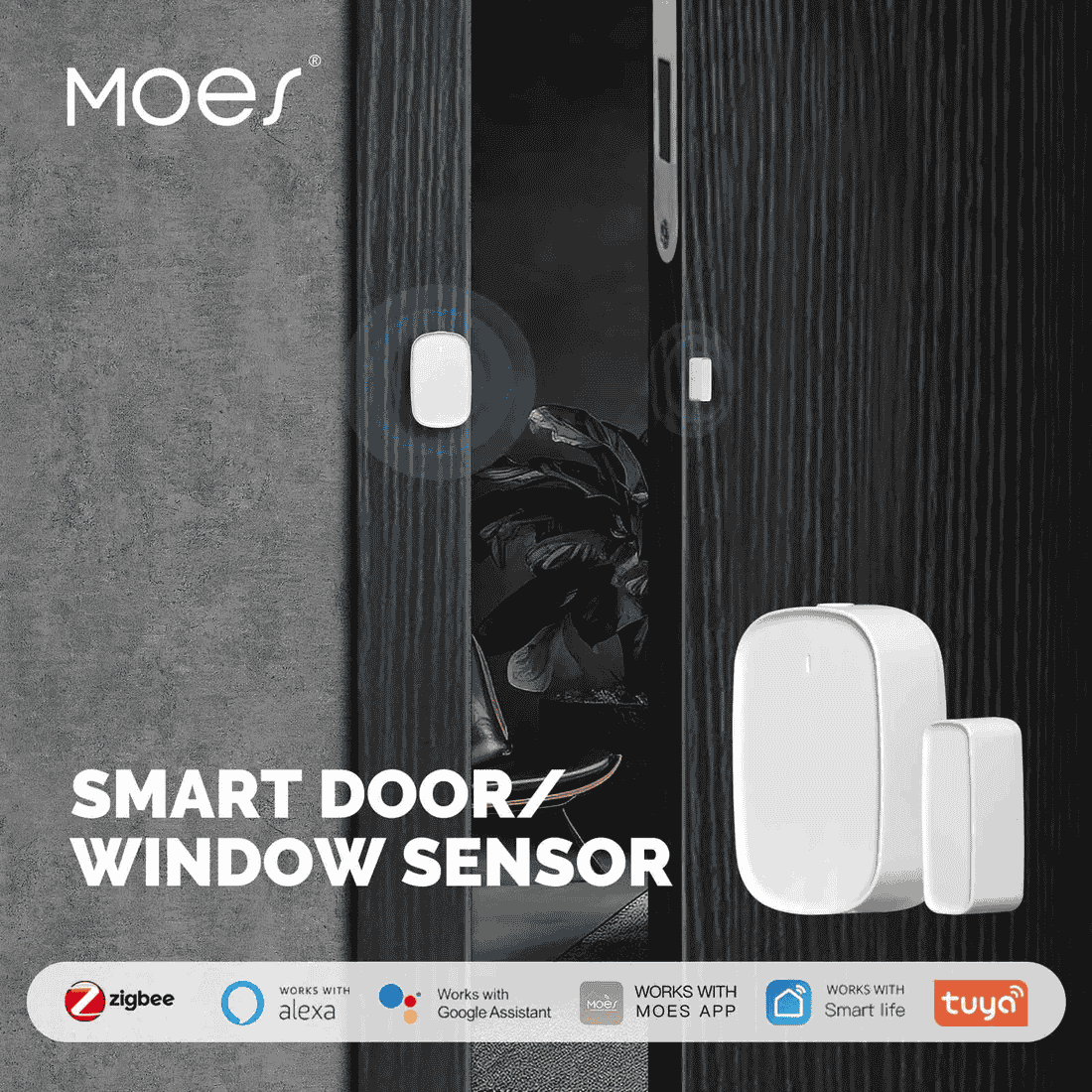 MOES Zigbee Magnetic Contact Sensor