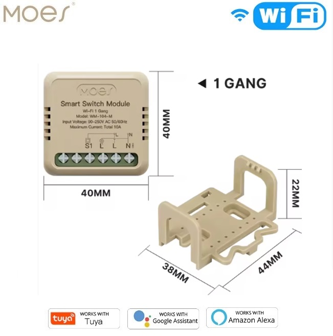MOES WiFi Smart Switch (1 or 2 Gang) 